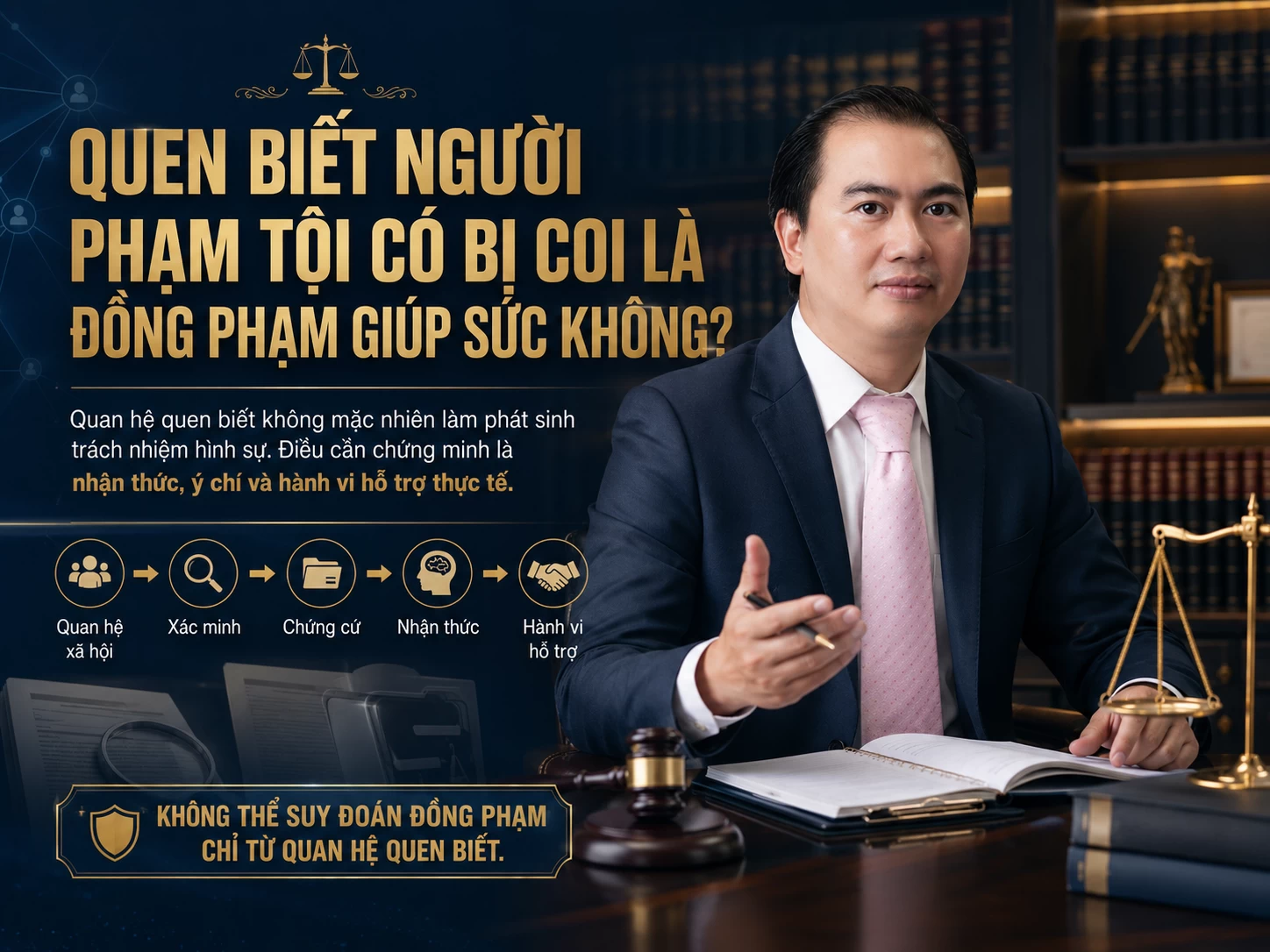 QUEN BIẾT NGƯỜI PHẠM TỘI CÓ BỊ COI LÀ ĐỒNG PHẠM GIÚP SỨC KHÔNG?