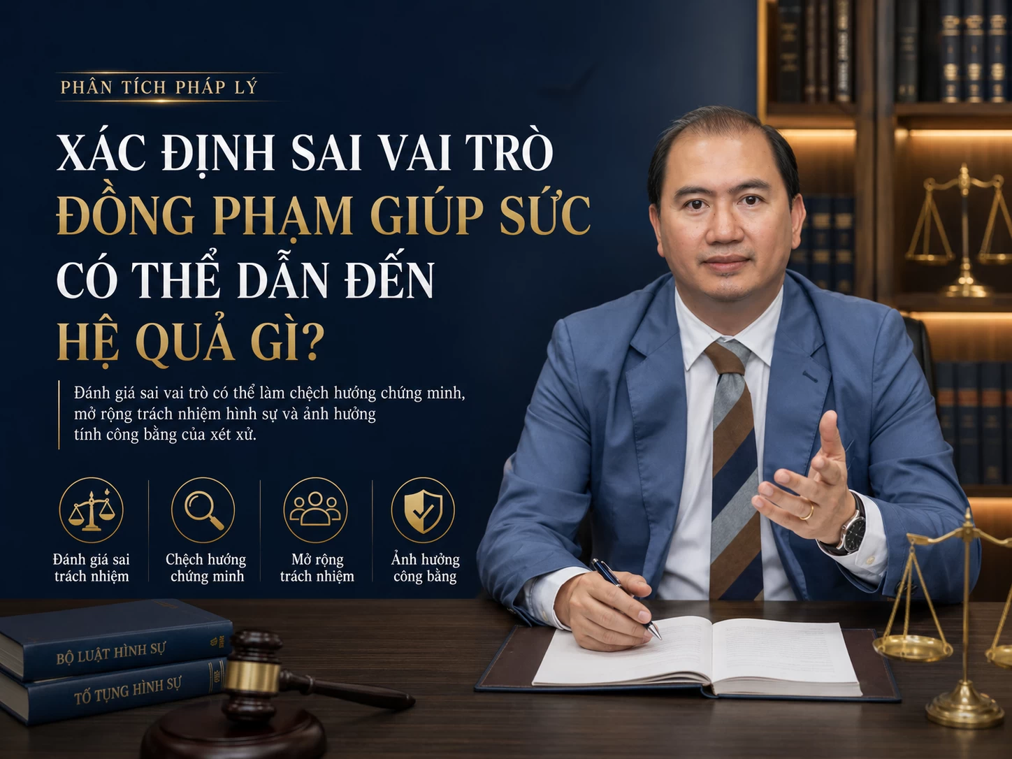 XÁC ĐỊNH SAI VAI TRÒ ĐỒNG PHẠM GIÚP SỨC CÓ THỂ DẪN ĐẾN HỆ QUẢ GÌ?