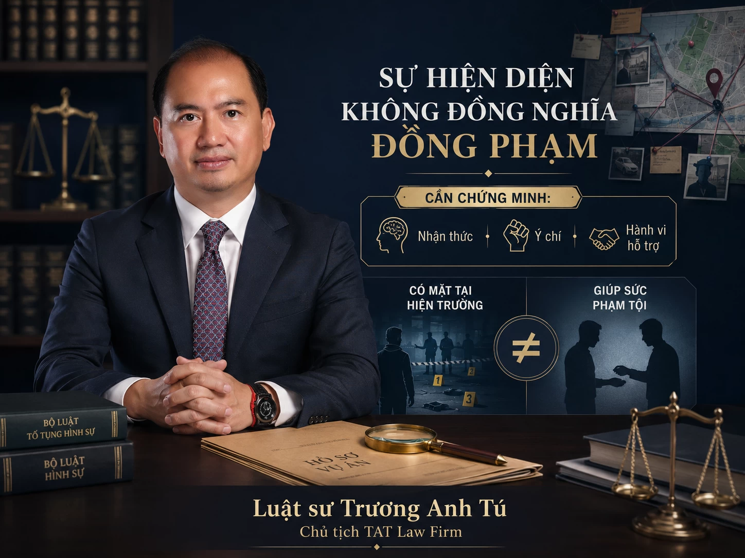 Sự có mặt tại hiện trường có phải là căn cứ xác định đồng phạm giúp sức?