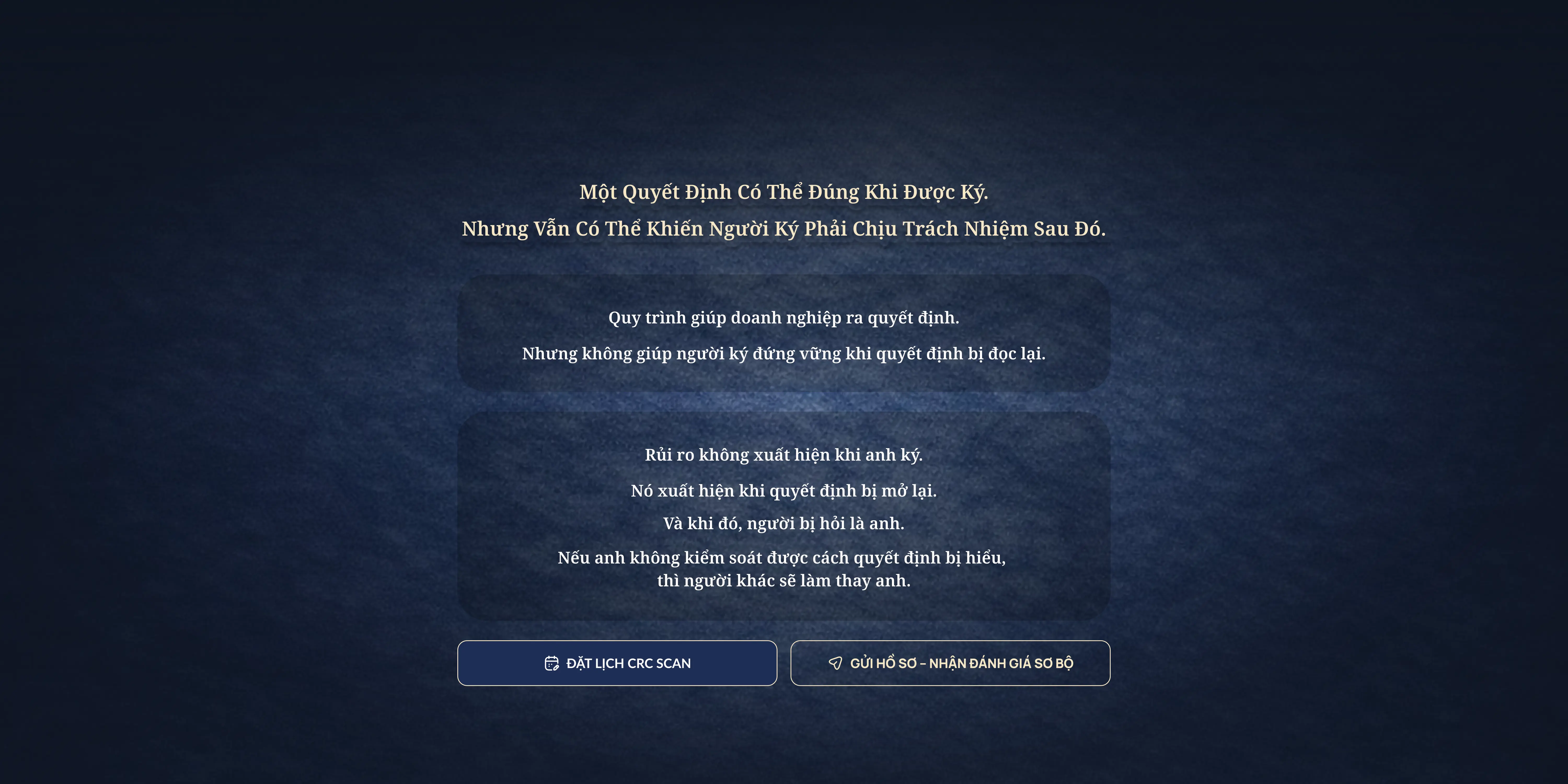 CRC Landing Page